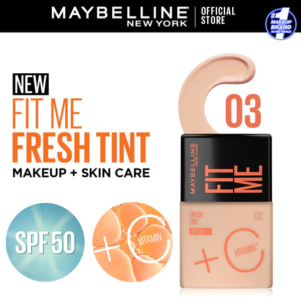 Maybelline Fit Me Fresh Tint Vit C + Spf 50- 30Ml