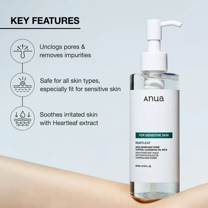 Anua Heartleaf Pore Control Cleansing Oil Mild - 200ml