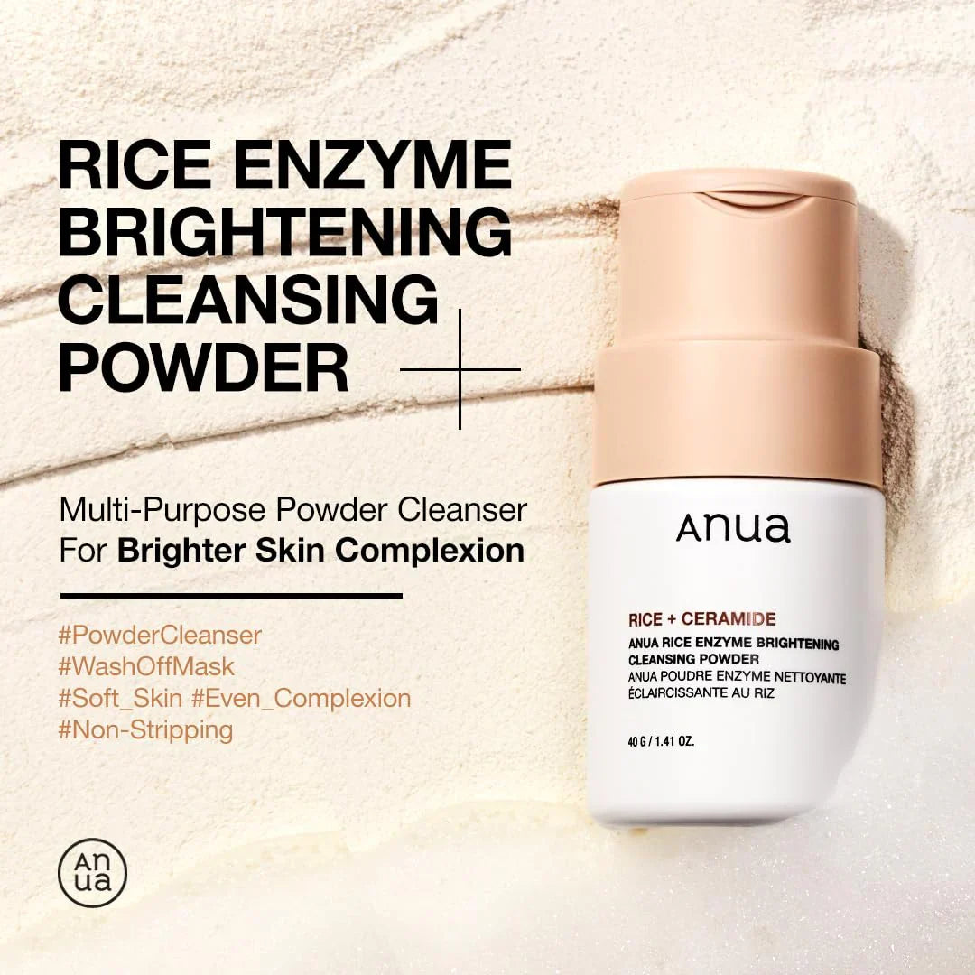 Anua Rice Enzyme Brightening Cleansing Powder - 40g