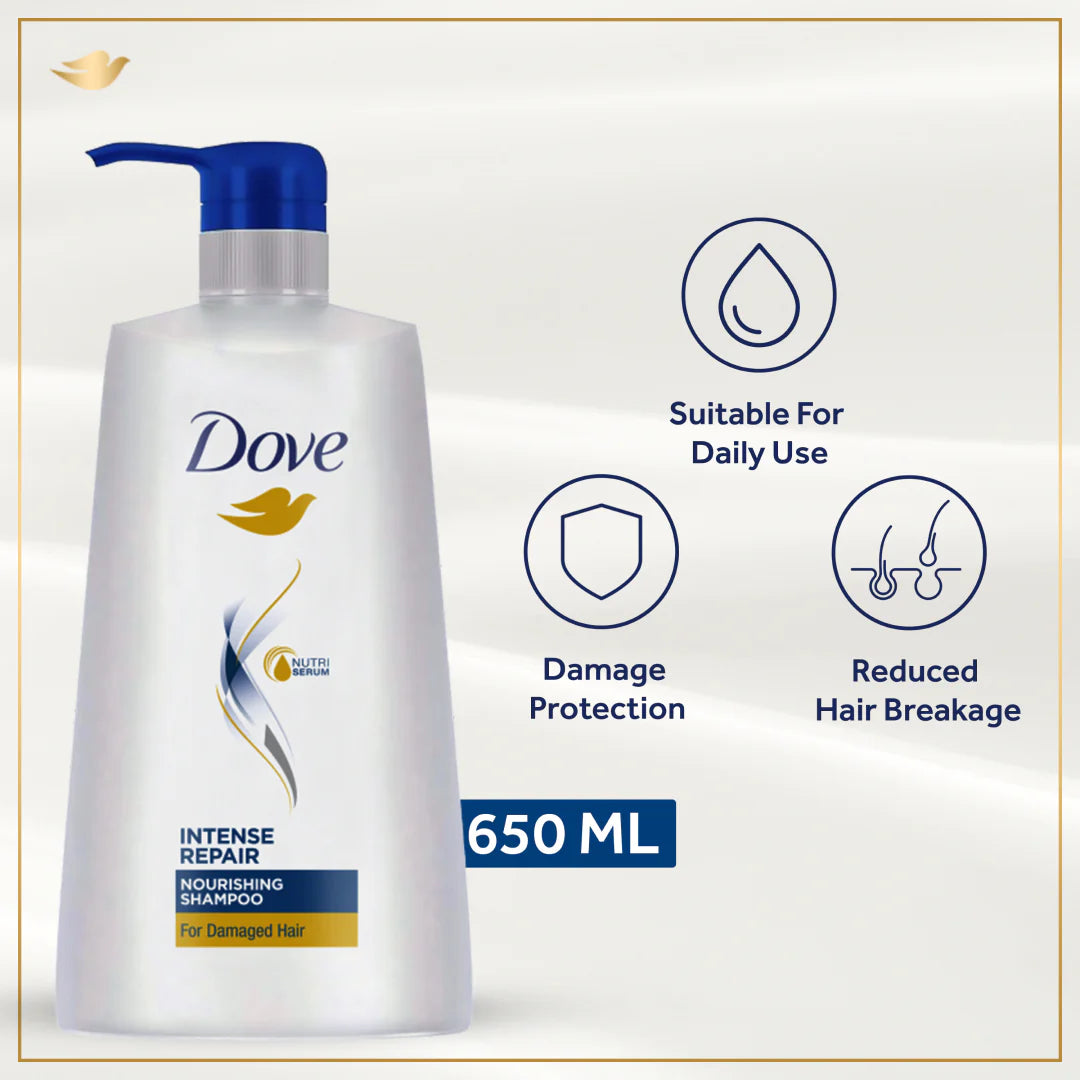 Dove Shampoo Intense Repair - 650Ml