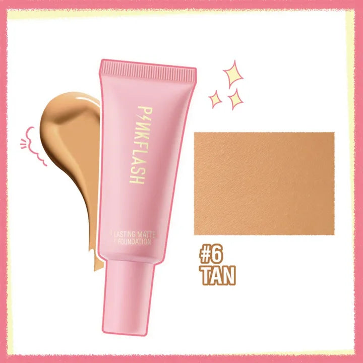 Pinkflash Full Coverage Foundation Weightless Lasting Oil Control All-Day Matte